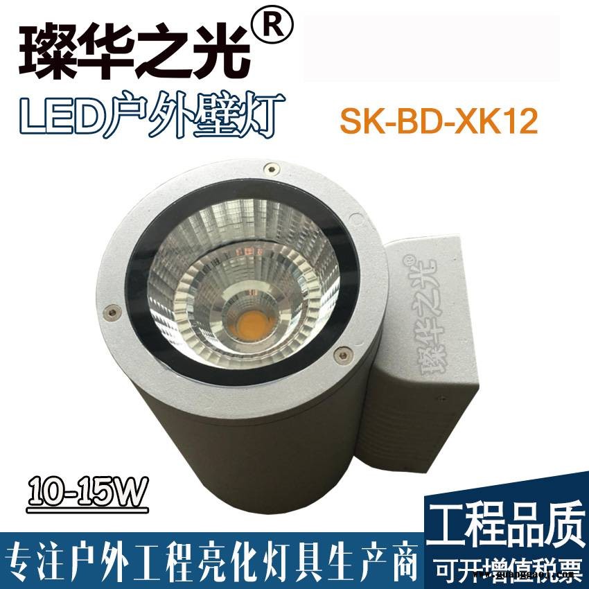 璨华照明SK-BD-X180DLED户外壁灯12W100W单向双向发光投光灯新款户外防水双头壁灯图2