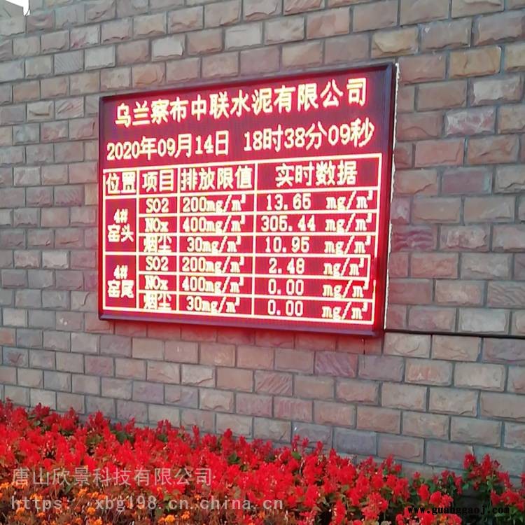 发电厂通过LED显示屏对外向公众公示环保信息数据图2