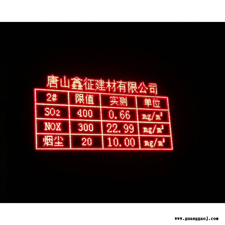 河北沧州环保在线监测数据LED显示屏实时显示环保信息公示屏图3