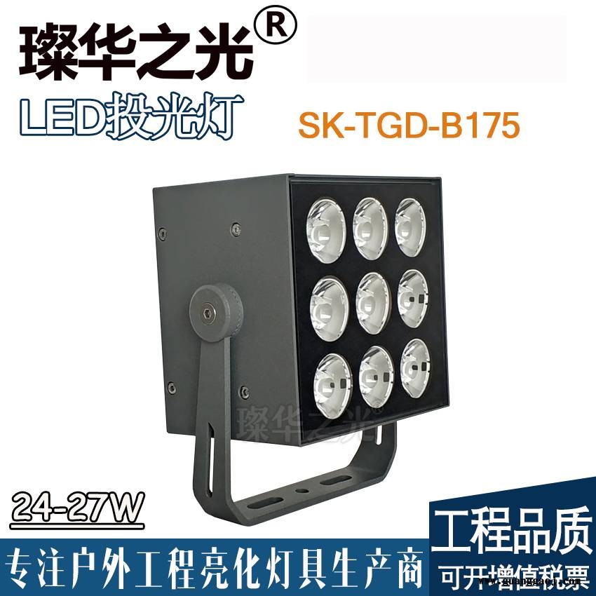 璨华照明SK-TGD-B175方形一束光led射灯聚光户外防水投光灯图2