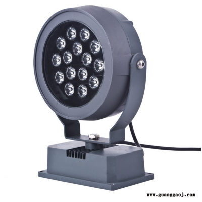 18W小圆投光灯 18W圆形DMX512投光灯 18W全彩外控投射灯