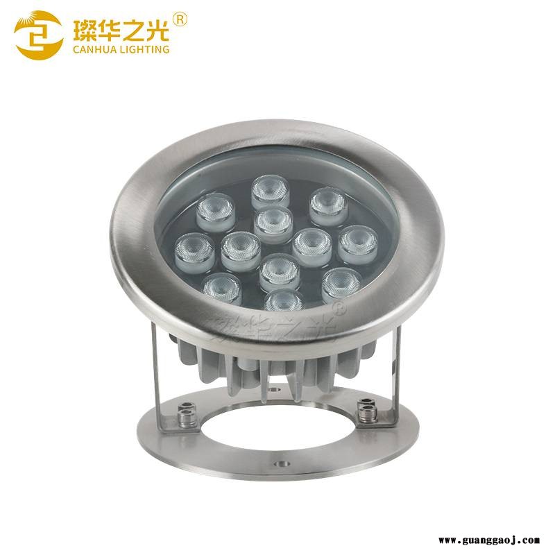LED水底灯IP68不锈钢水池灯带散热器水下投光灯泳池灯图3