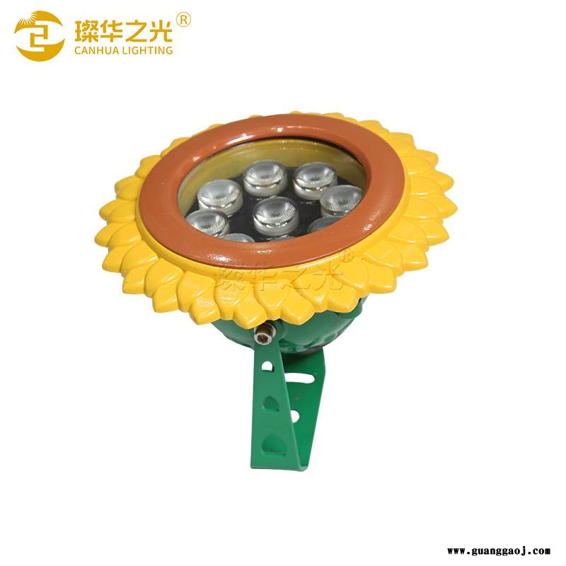 led户外圆形投光灯9W12W照树灯室外公园庭院草坪投射灯图3