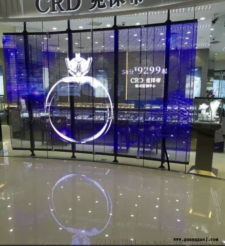 LED透明屏，橱窗LED显示屏，玻璃格栅屏