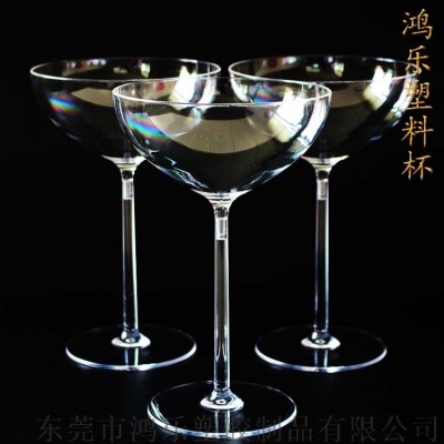东莞鸿乐塑料杯定制一次性高脚塑料杯高脚雪糕杯