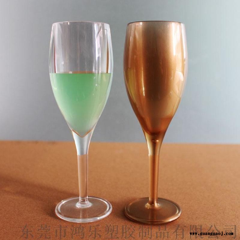 小高脚香槟酒杯PS透明塑料高脚杯东莞厂家直营图4