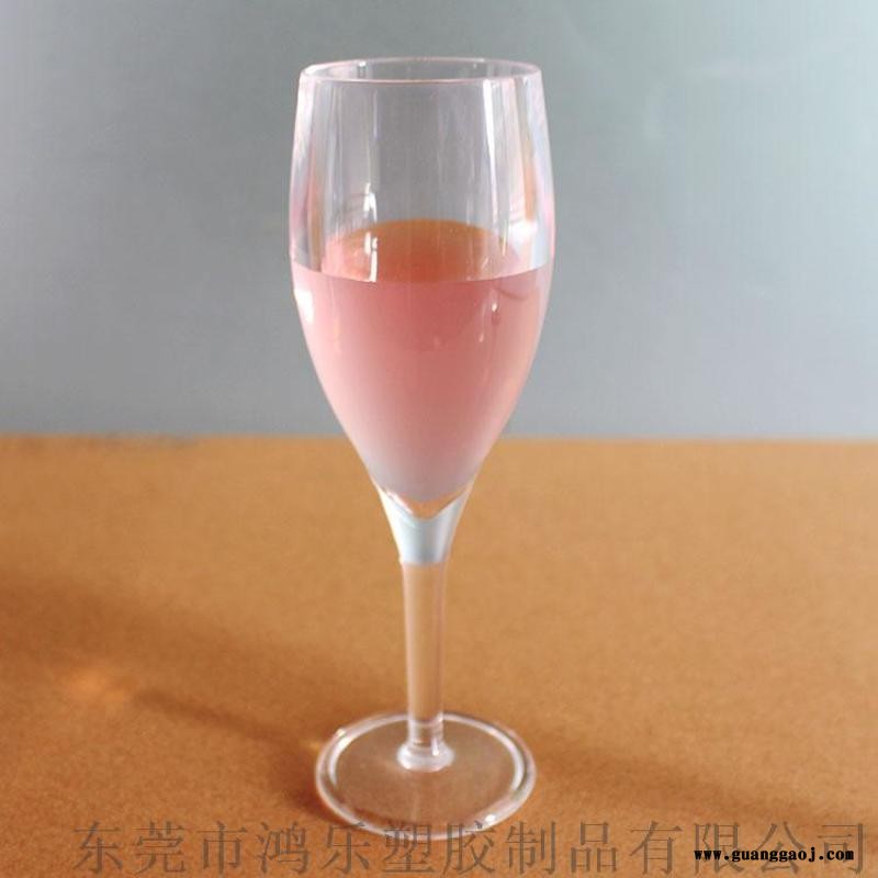 小高脚香槟酒杯PS透明塑料高脚杯东莞厂家直营图3