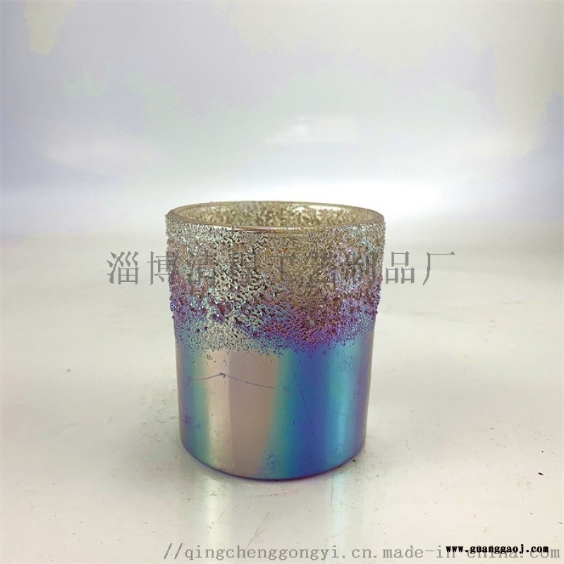 香薰蜡烛杯复古蜡烛杯做旧蜡烛杯欧式玻璃烛台