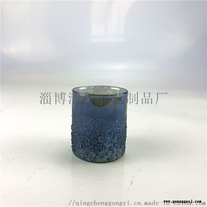 玻璃蜡烛杯透明烛台蜡杯摆件时尚香薰杯蜡烛罐图2