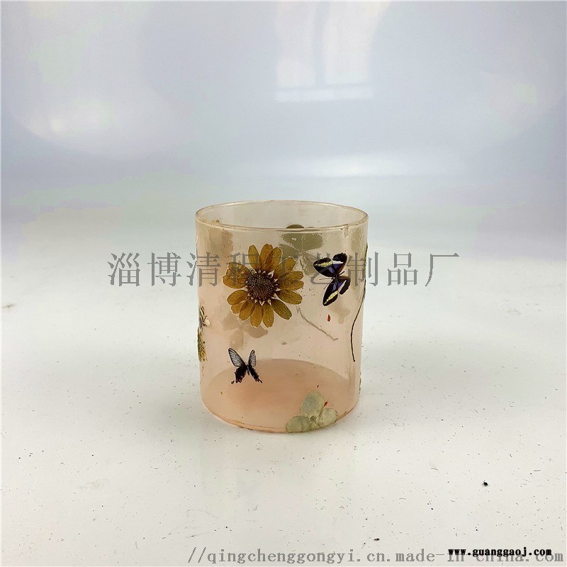 玻璃烛台 香薰蜡烛杯 直筒玻璃杯 香薰蜡烛容器图2