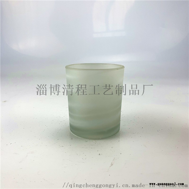 创意蜡烛杯香薰蜡烛 灌蜡杯蜡烛杯 渐变茶色玻璃杯