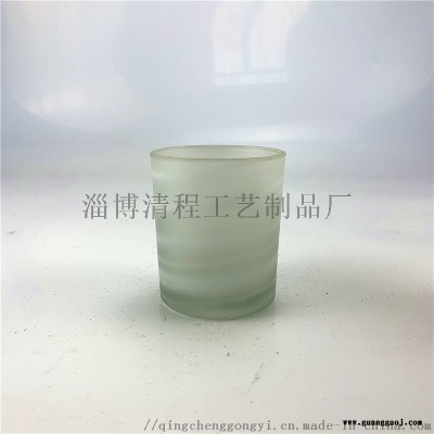 创意蜡烛杯香薰蜡烛 灌蜡杯蜡烛杯 渐变茶色玻璃杯