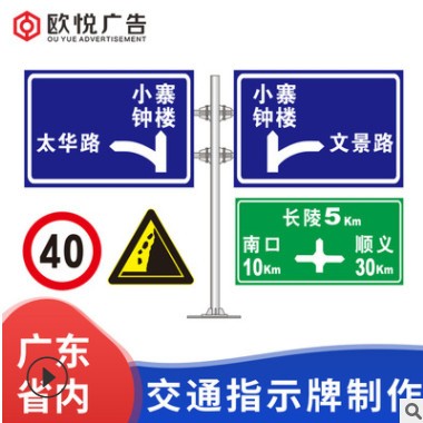 交通标志牌道路指示牌反光设施安全标识牌高速公路标牌指路牌厂家图3