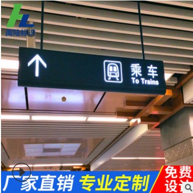 双面悬挂LED收银台灯箱指示牌吊牌超市标牌商场收款牌烤漆图2