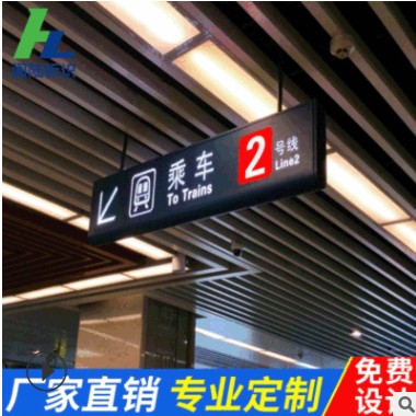 双面悬挂LED收银台灯箱指示牌吊牌超市标牌商场收款牌烤漆图3