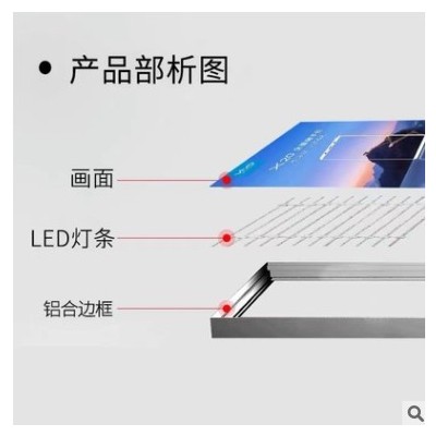 卡布灯箱无边框铝型材 广告牌LED灯箱高清UV软膜灯箱拉布广告灯箱