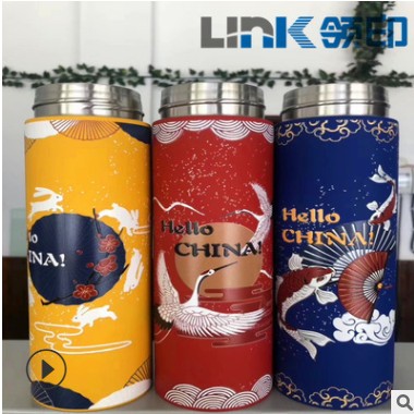 广州润彩 3Duv打印保温杯圆柱体打印机 浮雕酒盒酒瓶彩印设备图3