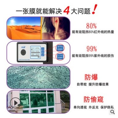 单透户外广告喷绘单透贴膜单孔透玻璃贴写真单向透视膜车窗背胶贴