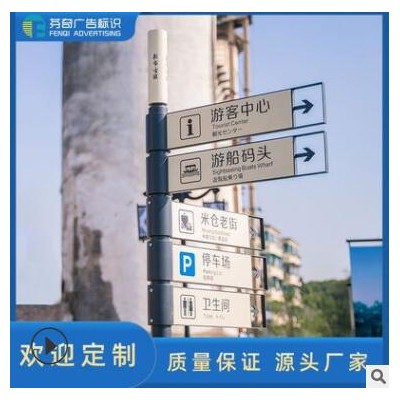 景区广场不锈钢标识标牌导视系统门牌标识总索引牌厂家制作