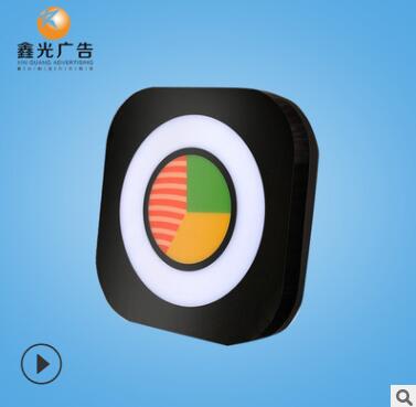 门头招牌黑色不锈钢椭圆形灯箱创意门牌双面发光店铺广告挂墙灯箱