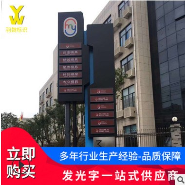 不锈钢导向牌 户外大型商场景区停车场地产精神堡垒立牌导视牌图2