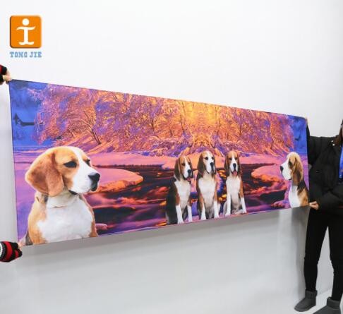 厂家直销喷绘写真UV喷绘刀刮布 双喷布550灯布 加黑双喷刀刮布图2