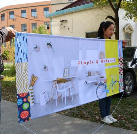 厂家直销喷绘写真UV喷绘刀刮布 双喷布550灯布 加黑双喷刀刮布图3