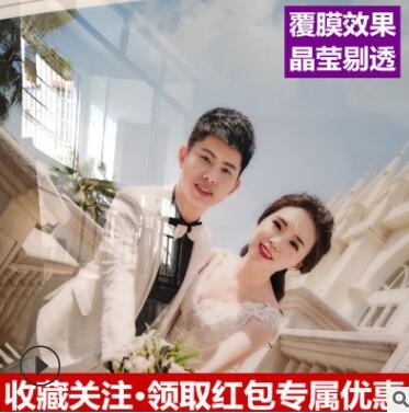 热裱水晶膜 钢化水晶膜 热裱膜 晶瓷画超透亮高光热裱pet水晶膜图2