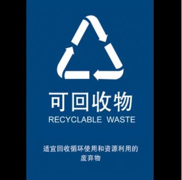垃圾桶分类标识标签环保不可回收有害其它厨余干湿垃圾标志贴纸图3