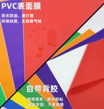60公分高粘不干胶刻字纸PVC自粘即时贴家具装饰翻新贴纸墙纸图3
