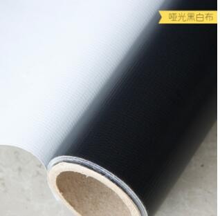 厂家按需制作宽幅喷绘布防淋防油喷绘写真广告材料外光哑面黑白布图2