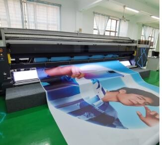 高遮盖黑底刀刮布5米宽幅软膜UV喷绘 B1级阻燃刀刮布5米UV喷绘图2
