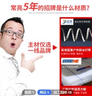 厂家定制LED高亮不锈钢亚克力字广告字迷你字广告灯箱发光字图2