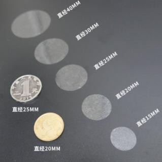 现货批发加粘易撕外卖包装盒不干胶封口贴纸 盒子圆形透明封口贴图1