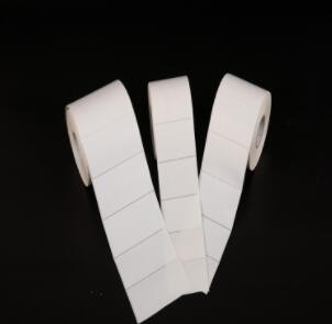 100*100mm现货白格拉辛热熔胶铜板不干胶标签 空白卷筒二维码贴纸图3