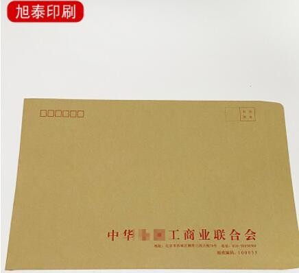 信封logo白色牛皮纸信封袋中式信封增值税票发票袋现金红包收纳袋图2