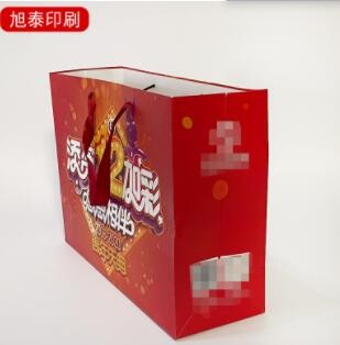 服装手提纸袋超市牛奶酸奶手提外装纸袋化妆品茶叶包装袋可印logo图3