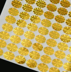 现货激光防伪标签 易碎贴 镭射标 产品检验不干胶标签定 做图3