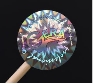 激光镭射防伪标签定 制logo 商标贴通用一次性封口贴定 做