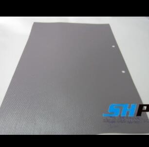 可喷绘篷布 卡车侧帘 夹网布 光面 灰白 550g 1000*1000 18*18图2