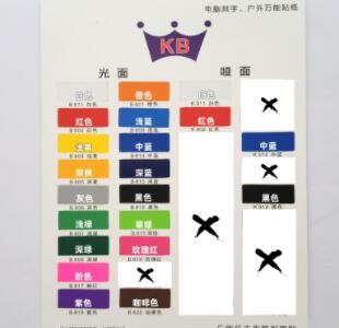 现货批发BK不干胶即时贴刻字膜装饰膜刻花材料分切刻字纸图2