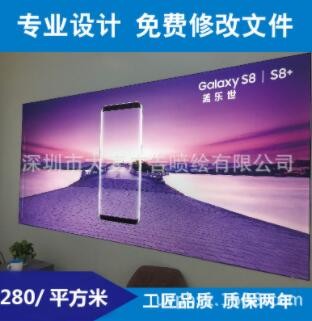 厂家喷画批发内光阻燃仿内光灯布 拉布3m灯箱布卡布灯箱图2