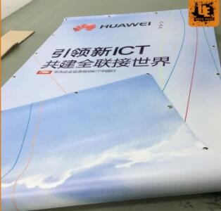 厂家直销 双喷布喷绘 铝合金吊旗挂轴画制作 高清户外写真制作