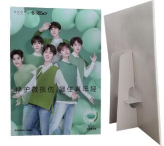 宣传展示立牌 桌面A4台卡 雪弗板异型桌面展示立牌 KT板桌面立牌图2