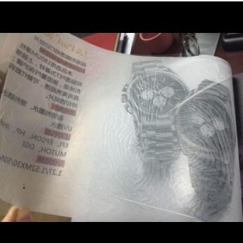 弱溶剂超透明打印胶片广告画面制作 超透片玻璃贴宣传广告制作图2
