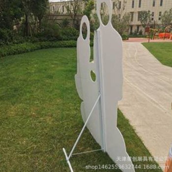 立人架|加重人像立牌|人像支架|方管立牌|广告架|展示架|KT板支架图2