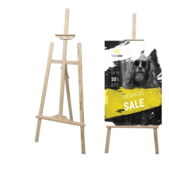 木质展架kt板支架广告展示架广告牌展板海报架子立式落地式水牌图2