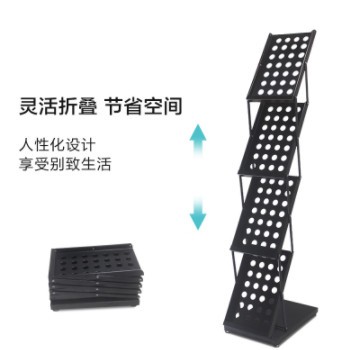中古报刊置物架工作室拍摄基地陈列展示杂志收纳落地网红折叠书架图3
