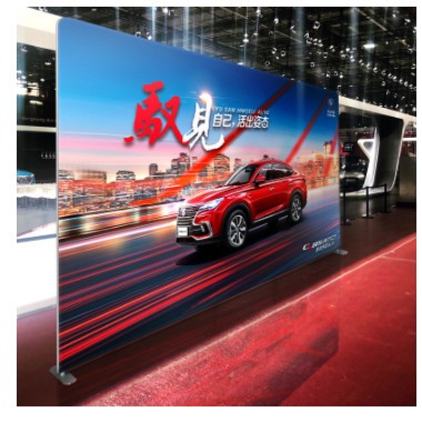 年会签到处展架铝合金快幕秀弹力布签名墙广告活动背景便携展示架图3