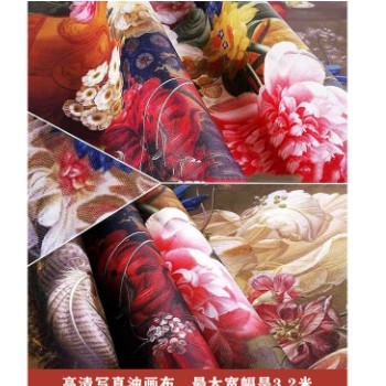 UV打印油画布 纯棉 企业文化廊油画布画框 高清写真画面制作图2